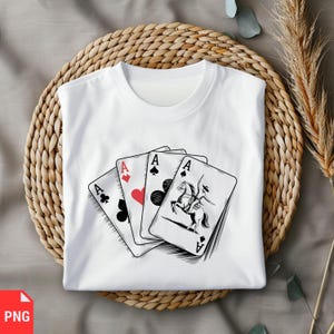 Cowboy Poker PNG, Westernowe Karty Do Gry Clipart, Vintage Hazardowy Projekt Cyfrowy, Dziki Zachód Poker Ręka Sublimacja, Rodeo Ace Ilustracja