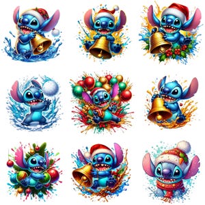 Stitch Christmas Bundle PNG, Merry Christmas Stitch Png, Stitch Merry Grinchmas Png, Stitch Cut Files, Stitch Tis The Season Christmas Png