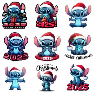 Stitch Christmas Bundle PNG, Merry Christmas Stitch Png, Stitch Merry Grinchmas Png, Stitch Cut Files, Stitch Tis The Season Christmas Png