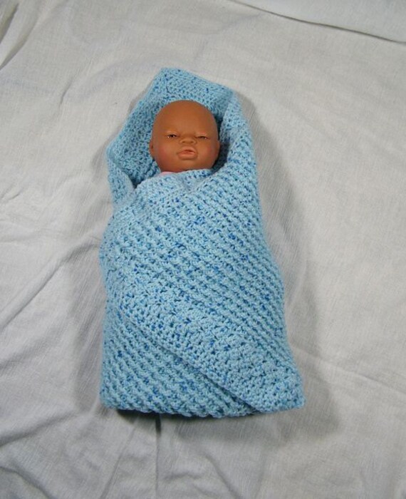 313 Baby Blue Blanket/ICE Yarns/acrylic blanket/warm blanket