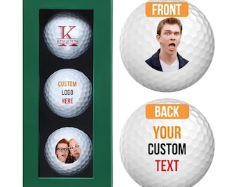 Pelotas de golf personalizadas con foto, regalo personalizado para papá, regalos divertidos de golf, pelota de golf personalizada con foto para esposo, regalo para golfistas del Día del Padre