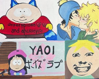 South Park Meme Collage Painting