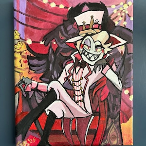 Lucifer Hazbin Hotel Painting