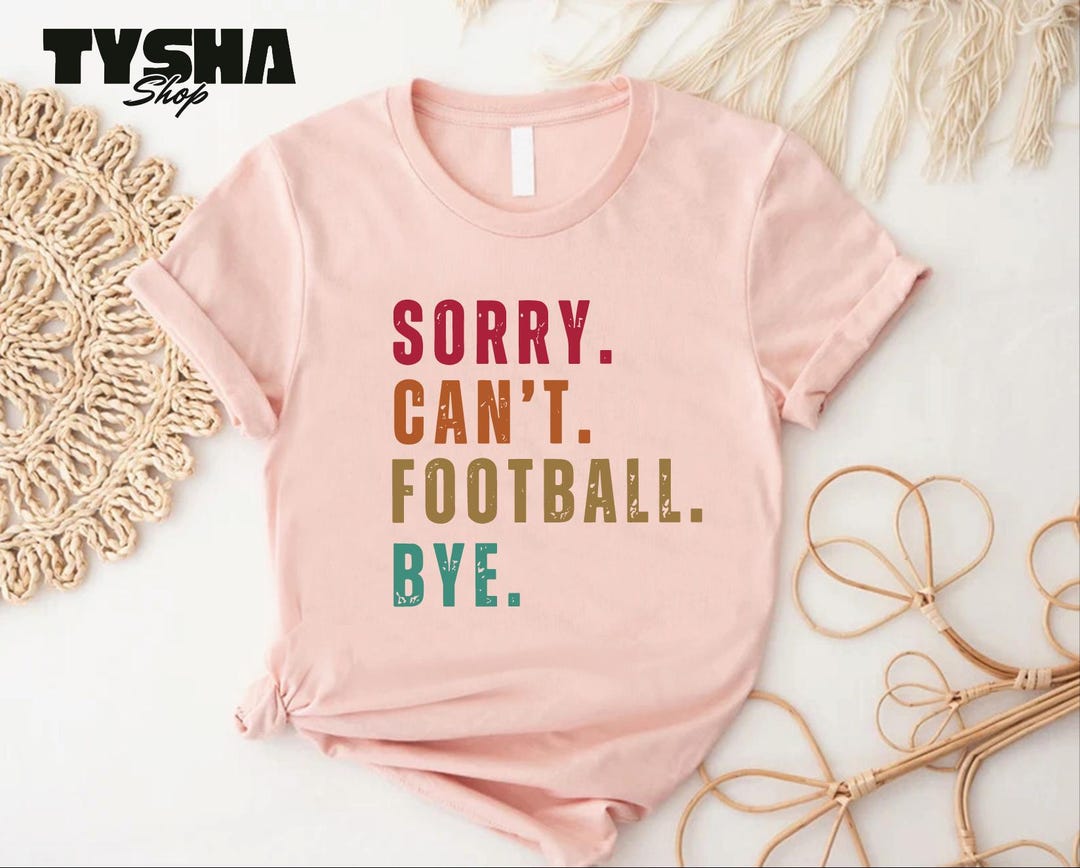 Gold Sorry I Can't Football Graphic Sweatshirt