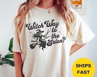 Comfort Colors® Hairdresser Halloween Shirt, Halloween Hairstylist Tee, Hair Stylist Halloween Tshirt for Hairdressers Gift, Halloween Party