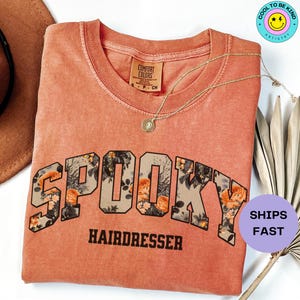 Hairdresser Halloween Shirt, Halloween Hairstylist Tee, Hair Stylist Halloween Tshirt for Hairdressers Gift, Salon Halloween Party T-shirts