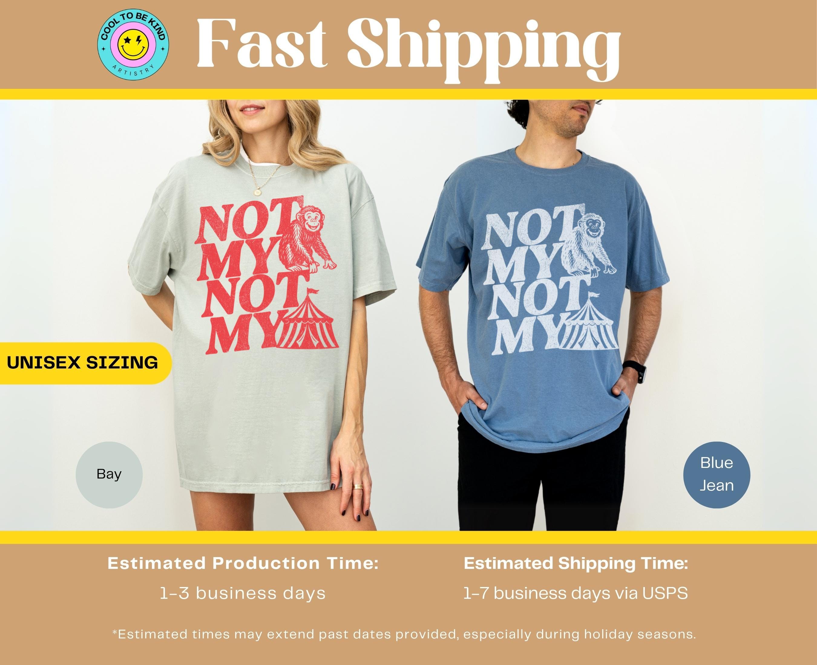 Not My Monkey Not My Circus Shirt, Funny Shirts for Women, Retro Boho Tee, Trendy Western Tshirt, Oversized Graphic Tee, Sarcastic Gift