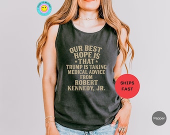 Anti-Trumpf-Tank: Robert Kennedy Jr. Top, Politisches Linkes Tank Top, Anti-MAGA-Demokrat-Geschenk, Trump Sucks Muskel-Shirt