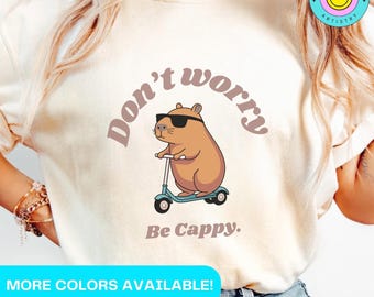 Capybara Shirt Capybara T-Shirt for Cabybara Lover Capybara Tee Capybara Gift Capybara Loving Birthday Gift for Capybara Tshirt Retro Womens