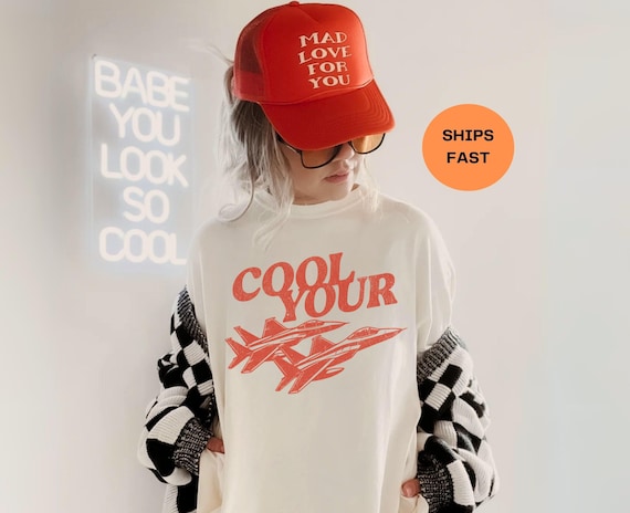 Cool Your Jets Shirt, Funny Shirts for Women, Retro Boho Tee, Trendy Western Tshirt, Oversized Graphic Tee, Unisex Sarcastic Gift for Her