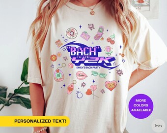 Y2K Bachelorette Shirts Retro Junggesellinnenabschied Y2K Braut Shirt Brautdusche Geschenk Tshirt für 90er Jahre Bach Party Tee Bach zum Y2K T-Shirt