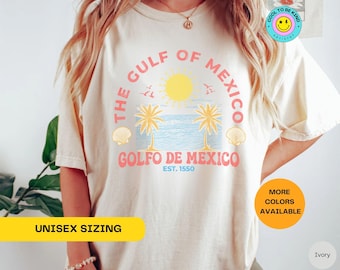 Camiseta del Golfo de México Camiseta de la Costa del Golfo Camiseta anti Trump Playa del Golfo de México Regalo vintage de México para amantes de México Camiseta de regalo del Golfo de México