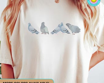 Camiseta de palomas para amantes de las palomas, regalo de cumpleaños para aficionados a las aves, camiseta de palomas para amantes de las aves, camiseta de palomas para observación de aves