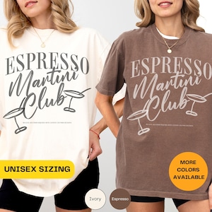 Espresso Martini Shirt Coffee Cocktail Tee Espresso Martini Lover Club Shirt Cocktail Lover Tshirt Trendy Shirts Cute Bachelorette Tshirt