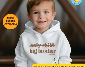 Großer Bruder Sweatshirt Kleinkind nur Kind großer Bruder Geschenk Bruder neues Baby Ankündigung Geschenk für Schwangerschaftansage großer Bruder Hoodie