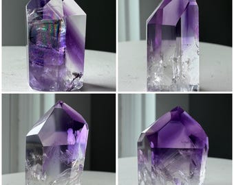 YOU PICK Mini Phantom Amethyst Towers | Polished Crystal | Crystal Carving