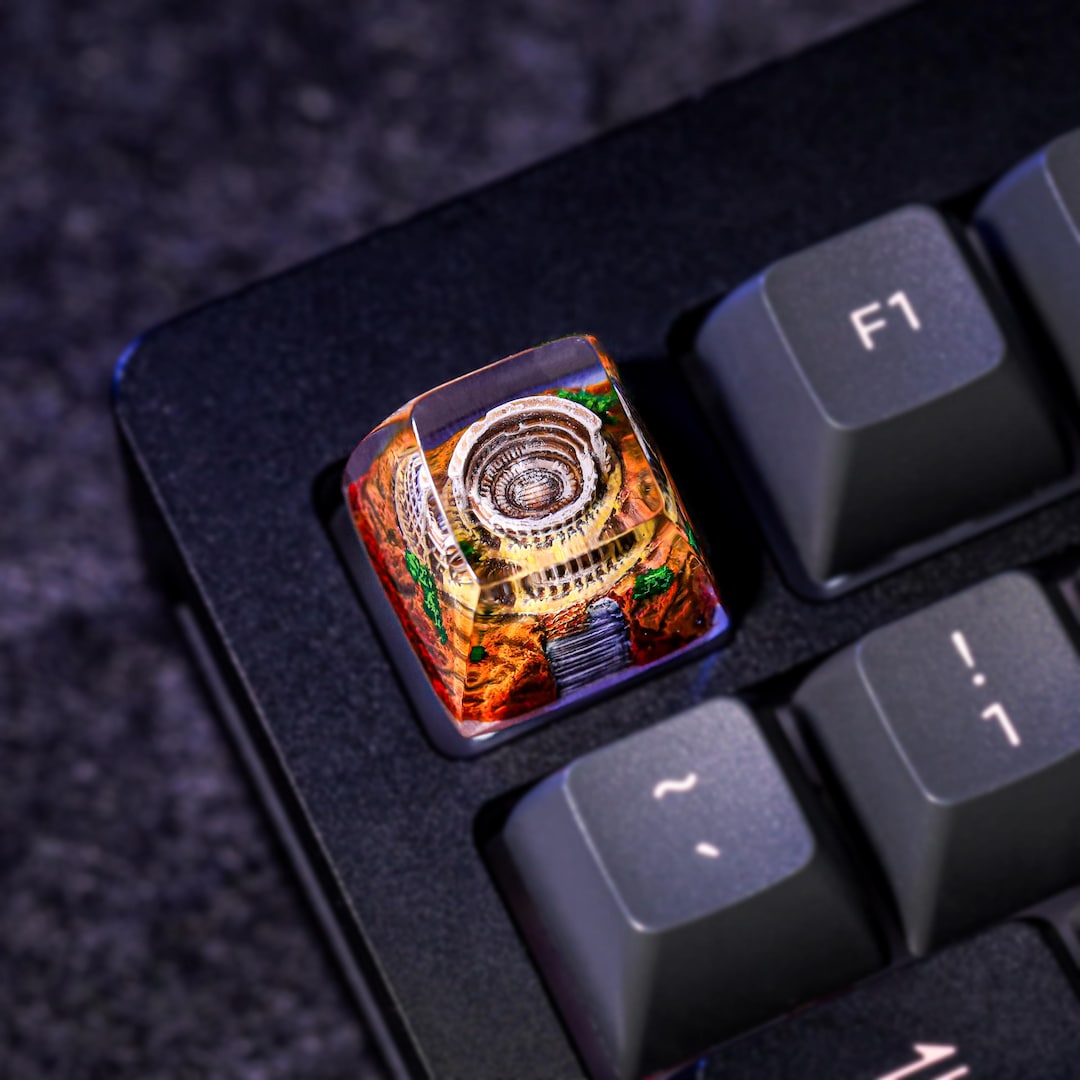 Key Cap Rome Blue Rome Colosseum Artisan Keycap, World Heritage Resin Keycap, Ancient ...
