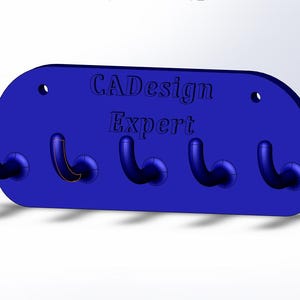Key Holder STL File | Key Holder 3D Printable STL File | 3D Printable STL File for Key Holder