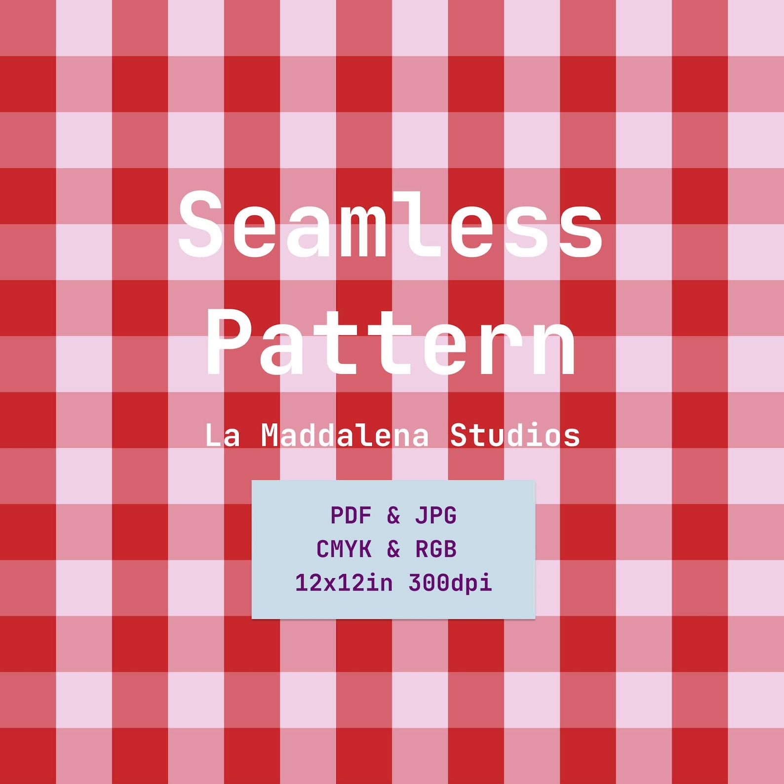 Red Pink Gingham Seamless Surface Pattern, Check Seamless Pattern ...