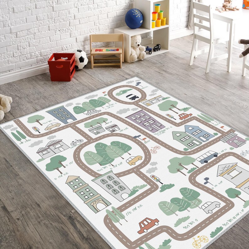 City Road Ultra Soft Kids Play Rug,rug for Kids Room,playground Rug ...