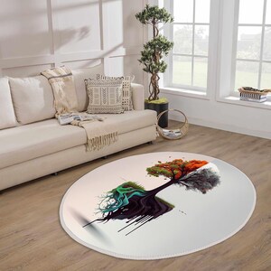 Four Seasons Tree Rug,Tree Of life Rug,Winter Tree Rug,Summer Tree Rug,Autumn Tree Rug,Fall Tree Rug,Trend Rug,Modern Rug,Four Seasons Decor