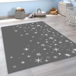 Star Rug, Star Decor Rug, Full Star Rug, Star Pattern Rug, Living Room Rug, Star Rug, Star Decor Rug, Space Decor Rug, Kids Room Carpet
