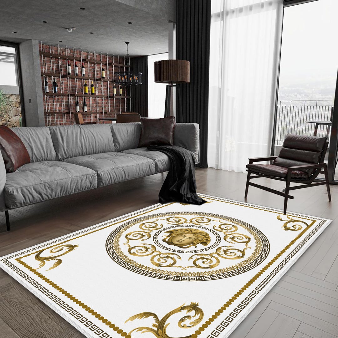 Ancient Greek Pattern Rug, Living Room Rugs,sun Minimalist Geometric ...