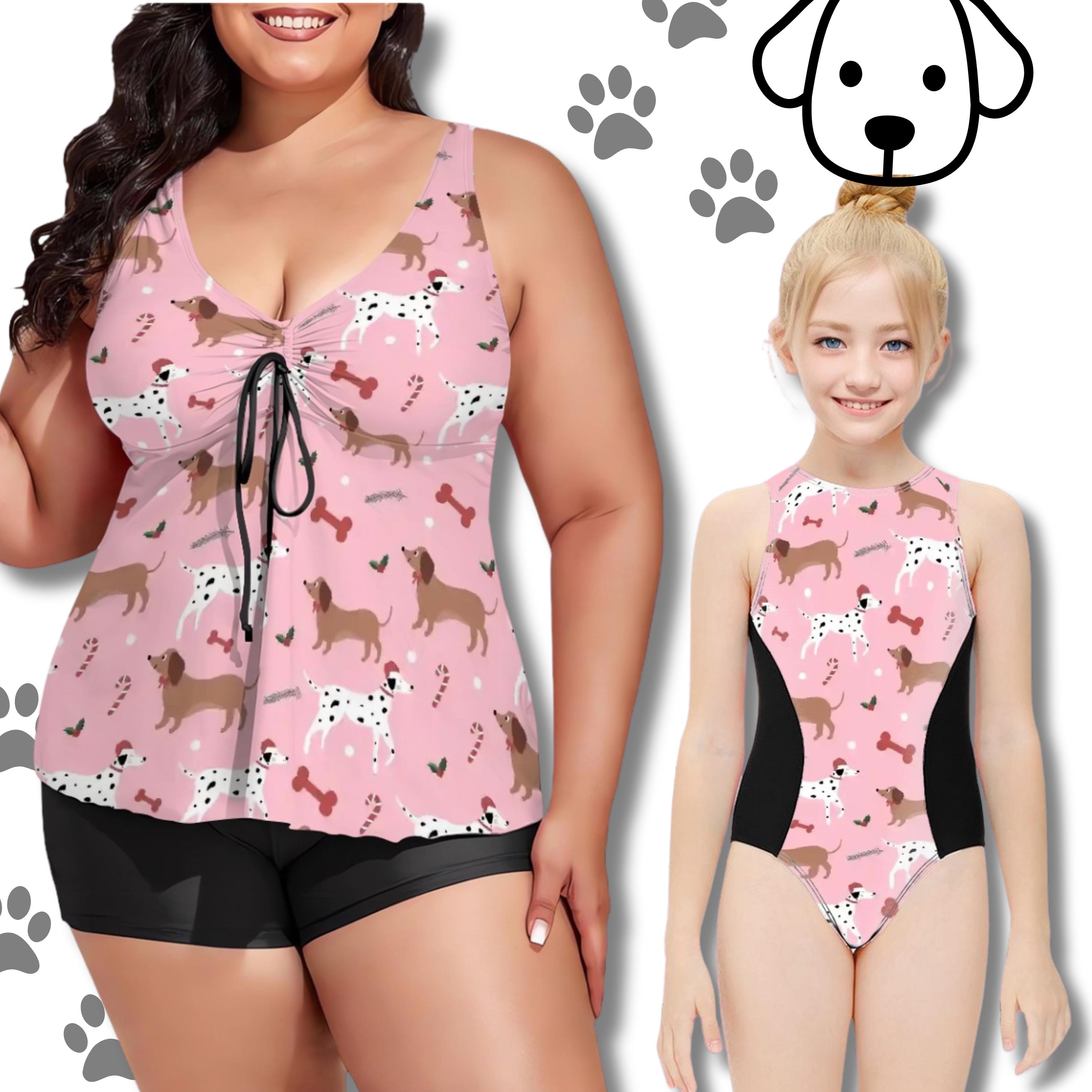 Mommy and me plus size bathing suits deals