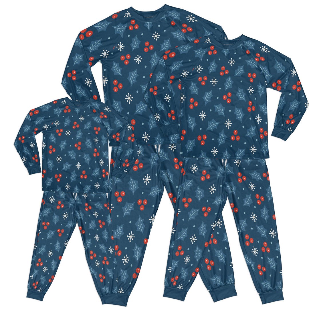 Mistletoe Pyjamas Mistletoe Print. Traditional Ornament. Family Matching Pajamas ...