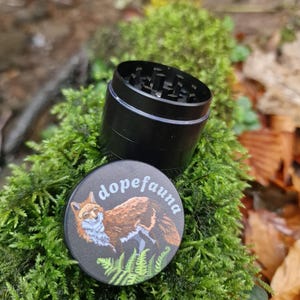Woodland Wildlife Animals & Nature 5-Piece Collection: Herbal Grinder, Ashtray, Stash Jar, Pipe, Rolling tray gift image 11