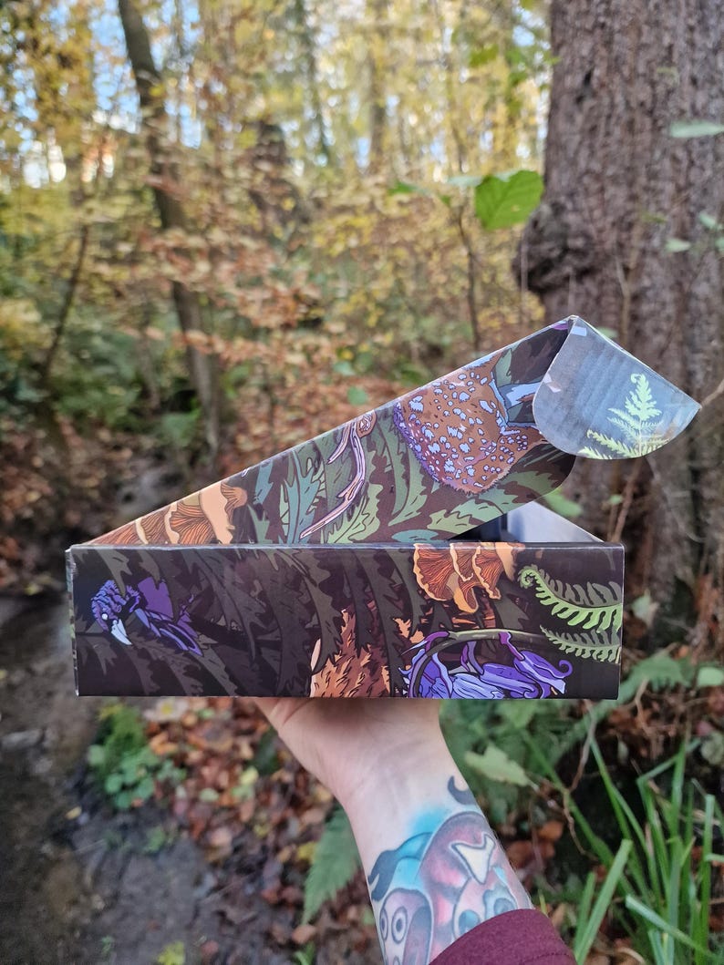 Woodland Wildlife Animals & Nature 5-Piece Collection: Herbal Grinder, Ashtray, Stash Jar, Pipe, Rolling tray gift image 6