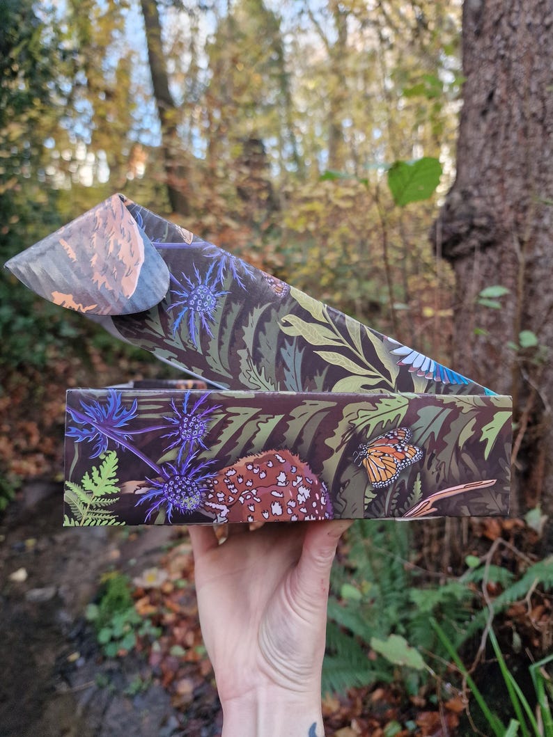 Woodland Wildlife Animals & Nature 5-Piece Collection: Herbal Grinder, Ashtray, Stash Jar, Pipe, Rolling tray gift image 4