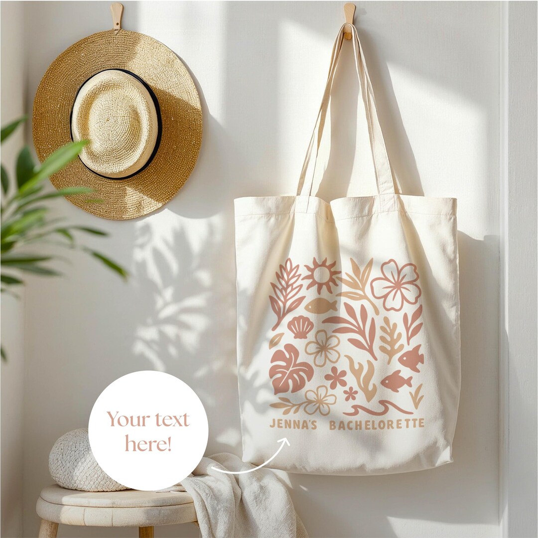Custom Bachelorette Totes • Family Vacation Gift • Personalized Tote ...