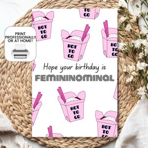 Chappell Roan Cartão de Aniversário Imprimível | Cartão Hot to Go | Femininomenon