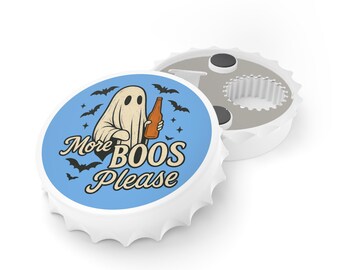 Abrebotellas More Boos Please / Abrebotellas de fantasma divertido / Artículos de bar de Halloween / Abrebotellas espeluznante / Recuerdos para fiestas de Halloween / Regalo para la pandilla de los fantasmas