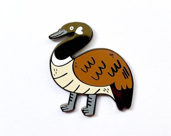 Canadian Goose Enamel Pin - Cute Bird, Lapel Pin, Brooch, Bird Lover Gift for Him or Her, Fun Animal Accessory, Hard Enamel Pin, Silly Goose