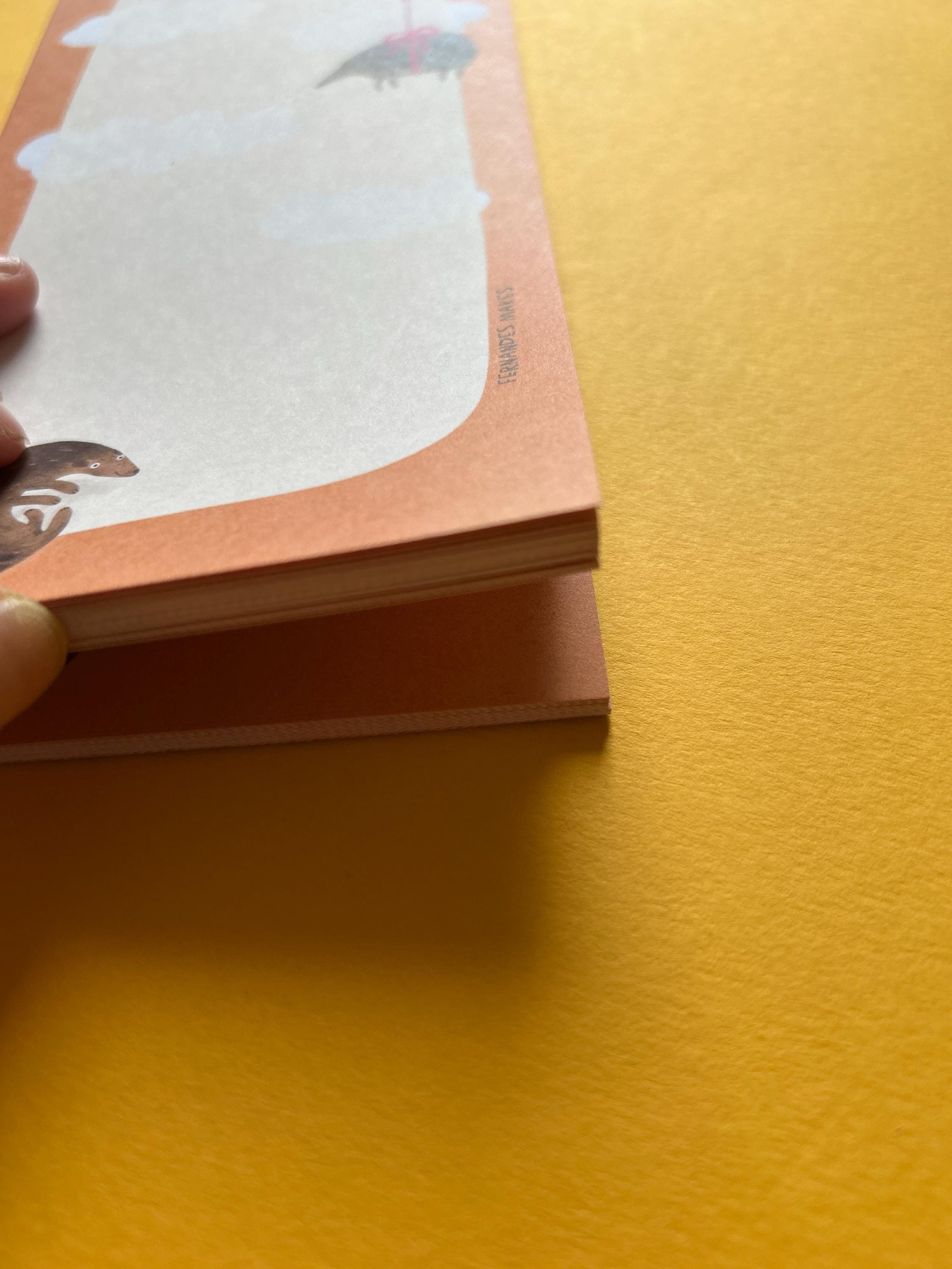 Floating Note Pad Floating Hedgehog - DL Size / Notepad / Pad - Etsy