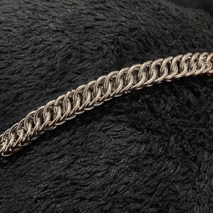 Chainmail Bracelet. Stainless steel bracelet. Handwoven stainless steel chainmaille Goth Punk Persian 4 in 1 chain