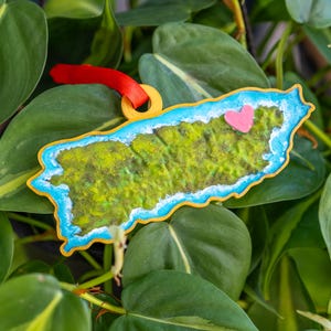 Puerto Rico- Mapa Ornamento de Navidad Christmas Ornament Boricua