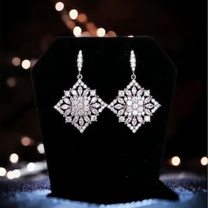 Timeless Drop Earrings, Bridal Earrings, Crystal Bridal Earrings, Rhinestone Bridal Earrings, Dangle Bridal Earrings, Bridal Drop Earrings