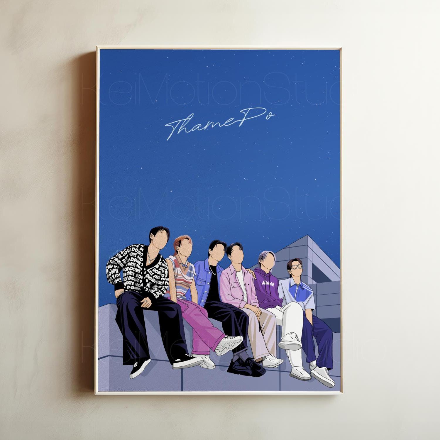 Thamepo BL Fanart Print: William Est X LYKN Thai Series - Etsy
