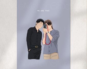 Me and Thee - Stampa fanart BL / PondPhuwin x TheePeach / Merchandising BL tailandese