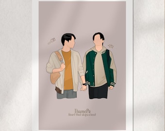 ThamePo 自筆サイン入り WilliamEst GMMTV LYKN Buy Thamepo BL Fanart Print: William Est X LYKN Thai Series Online