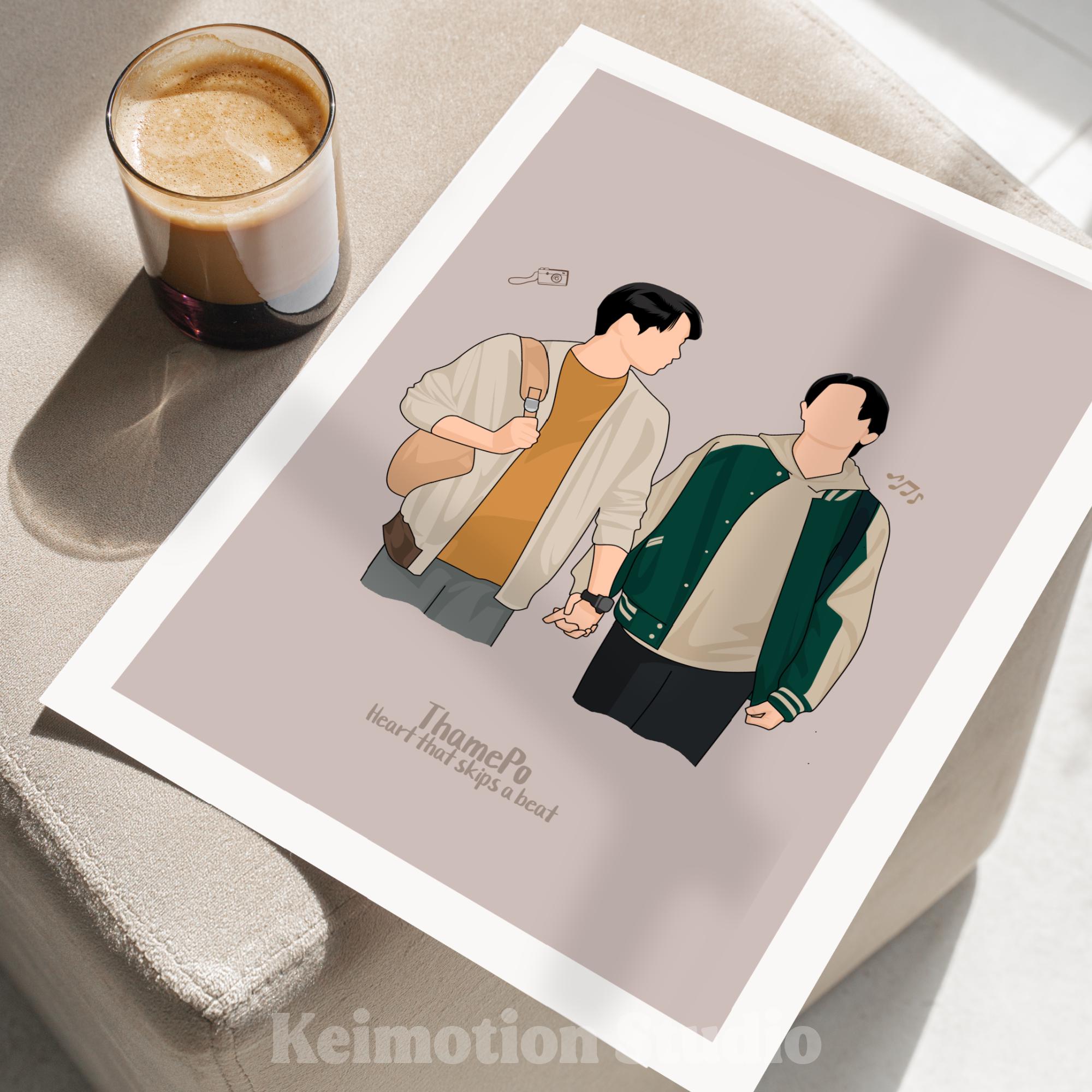 Thamepo - BL Fanart Print | William Est | Thai Bl Merch - Etsy