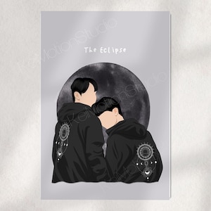 The Eclipse - BL Fanart Print | First Khaotung x Akk Ayan | Thai bl merch