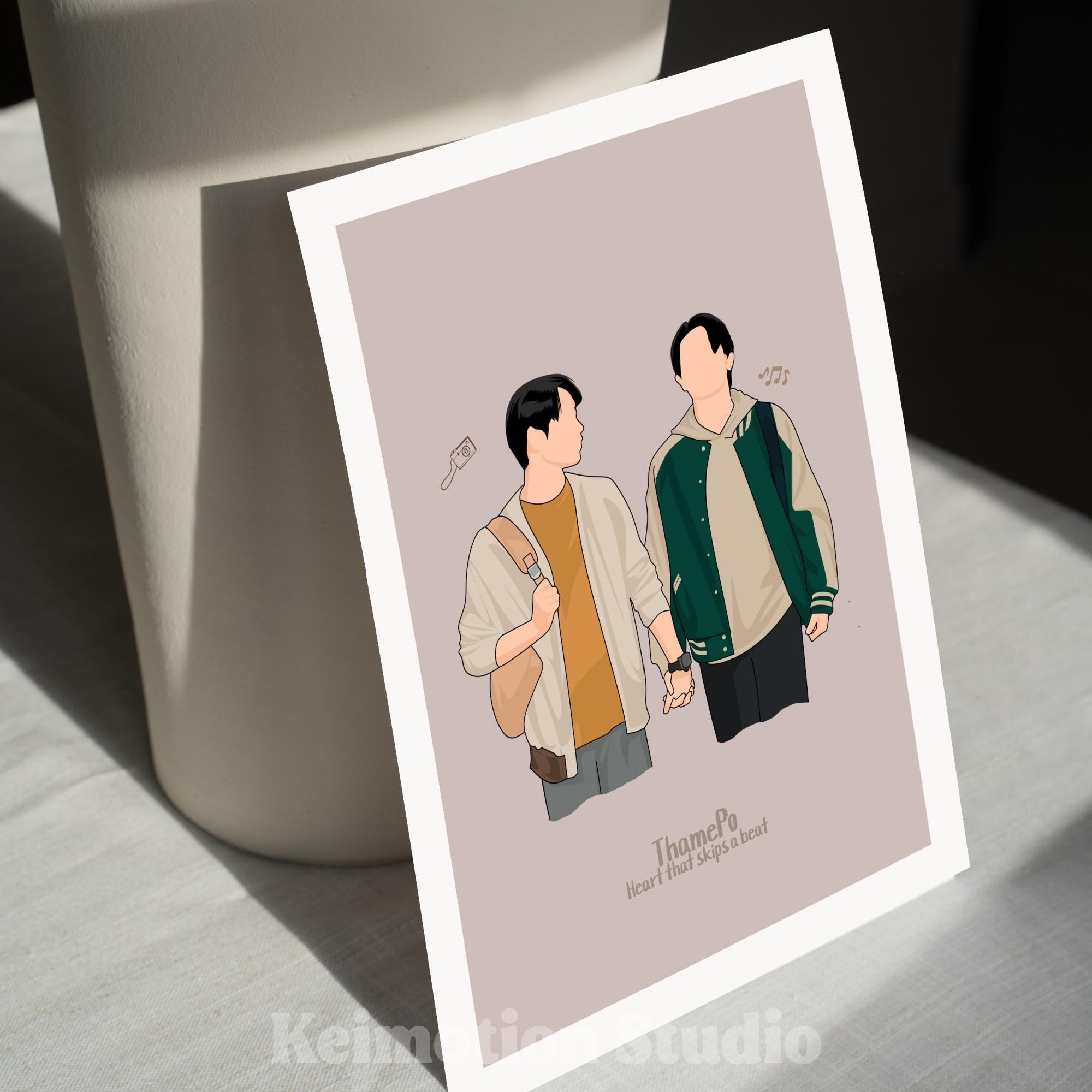 Thamepo - BL Fanart Print | William Est | Thai Bl Merch - Etsy