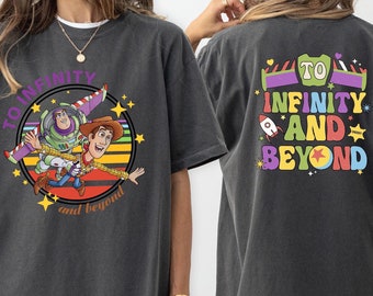 Toy Story To Infinity and Beyond Shirt, Pixar Woody and Buzz Infinity Tee, Toy Story Fans Tee, Disneyland Trip Tees, Holiday Gifts