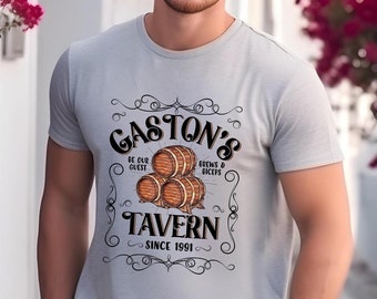 Gaston's Tavern T-shirt, Beauty And The Beast Shirt, Disney Shirts for Men, Disneyland Vacation Shirts for Men, Christmas Gift for Boyfriend