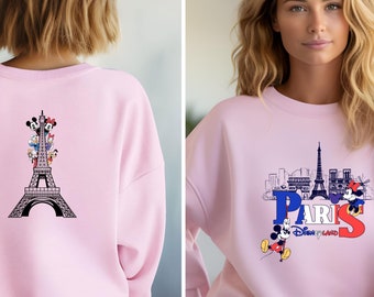 Disneyland Paris Trip Sweatshirt, Mickey and Friends  Eiffel Tower Hoodie, Disneyland Paris Family Vacation Sweaters, Making Memories