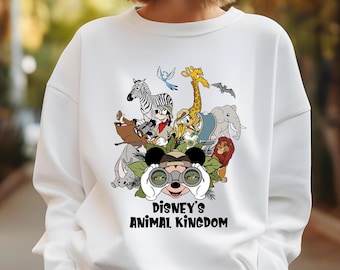 Disney Animal Kingdom Sweatshirt, Mickey and Friends Safari Group Hoodies